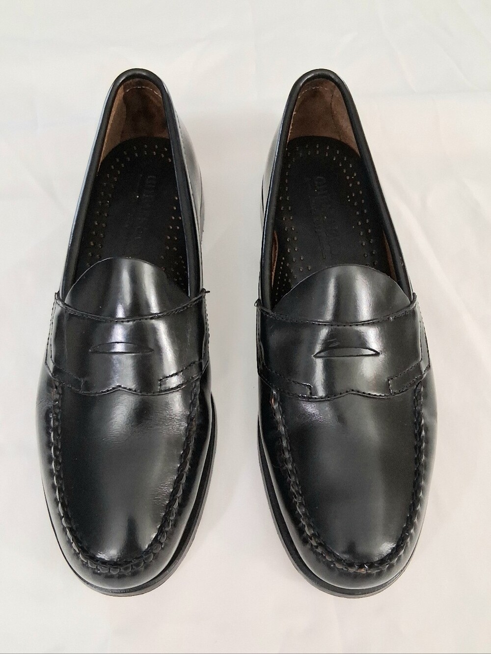 Vintage G.H. Bass Weejuns Black Leather Penny Loafers Men's 9.5D VGUC